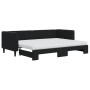 Sofá cama nido con colchón terciopelo negro 80x200 cm de vidaXL, Camas y somieres - Ref: Foro24-3196712, Precio: 456,48 €, De...