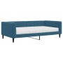 Sofa bed with blue velvet mattress 100x200 cm by vidaXL, Beds and slatted bases - Ref: Foro24-3196673, Price: 349,99 €, Disco...