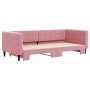 Sofá cama nido terciopelo rosa 90x200 cm de vidaXL, Camas y somieres - Ref: Foro24-3196694, Precio: 316,99 €, Descuento: %