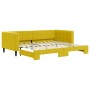 Sofá cama nido terciopelo amarillo 90x200 cm de vidaXL, Camas y somieres - Ref: Foro24-3196696, Precio: 301,21 €, Descuento: %