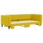 Sofá cama nido terciopelo amarillo 90x200 cm de vidaXL, Camas y somieres - Ref: Foro24-3196696, Precio: 301,99 €, Descuento: %