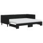 Trundle sofa bed with black velvet mattress 90x200 cm by vidaXL, Beds and slatted bases - Ref: Foro24-3196719, Price: 459,32 ...