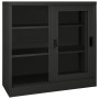 Kleiderschrank mit Schiebetür aus anthrazitfarbenem Stahl 90x40x90 cm von vidaXL, Schließfächer und Lagerschränke - Ref: Foro...