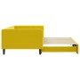 Yellow velvet trundle sofa bed 100x200 cm by vidaXL, Beds and slatted bases - Ref: Foro24-3196703, Price: 315,25 €, Discount: %