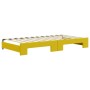 Yellow velvet trundle sofa bed 100x200 cm by vidaXL, Beds and slatted bases - Ref: Foro24-3196703, Price: 315,25 €, Discount: %