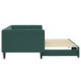 Dark green velvet trundle sofa bed 90x200 cm by vidaXL, Beds and slatted bases - Ref: Foro24-3196693, Price: 271,54 €, Discou...