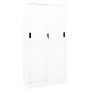 Armario de oficina puerta corredera acero blanco 90x40x180 cm de vidaXL, Taquillas y armarios de almacenamiento - Ref: Foro24...