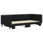 Black velvet trundle sofa bed 100x200 cm by vidaXL, Beds and slatted bases - Ref: Foro24-3196702, Price: 299,02 €, Discount: %