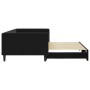 Sofá cama nido terciopelo negro 100x200 cm de vidaXL, Camas y somieres - Ref: Foro24-3196702, Precio: 299,02 €, Descuento: %