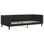 Black velvet trundle sofa bed 100x200 cm by vidaXL, Beds and slatted bases - Ref: Foro24-3196702, Price: 299,02 €, Discount: %