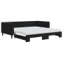 Sofá cama nido con colchón terciopelo negro 100x200 cm de vidaXL, Camas y somieres - Ref: Foro24-3196726, Precio: 471,52 €, D...