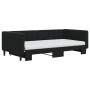 Sofá cama nido con colchón terciopelo negro 100x200 cm de vidaXL, Camas y somieres - Ref: Foro24-3196726, Precio: 471,52 €, D...