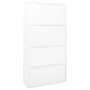 Office cabinet sliding door white steel 90x40x180 cm by vidaXL, Lockers and storage cabinets - Ref: Foro24-335958, Price: 297...