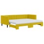 Sofá cama nido con colchón terciopelo amarillo 80x200 cm de vidaXL, Camas y somieres - Ref: Foro24-3196713, Precio: 452,38 €,...