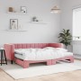 Sofá cama nido con colchón terciopelo rosa 80x200 cm de vidaXL, Camas y somieres - Ref: Foro24-3196711, Precio: 413,99 €, Des...