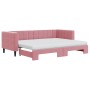 Sofá cama nido con colchón terciopelo rosa 80x200 cm de vidaXL, Camas y somieres - Ref: Foro24-3196711, Precio: 413,99 €, Des...