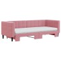 Sofá cama nido con colchón terciopelo rosa 80x200 cm de vidaXL, Camas y somieres - Ref: Foro24-3196711, Precio: 413,99 €, Des...