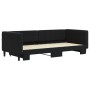 Black velvet trundle sofa bed 90x200 cm by vidaXL, Beds and slatted bases - Ref: Foro24-3196695, Price: 289,99 €, Discount: %