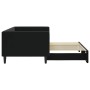 Black velvet trundle sofa bed 90x190 cm by vidaXL, Beds and slatted bases - Ref: Foro24-3196706, Price: 293,99 €, Discount: %