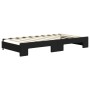 Black velvet trundle sofa bed 90x190 cm by vidaXL, Beds and slatted bases - Ref: Foro24-3196706, Price: 293,99 €, Discount: %