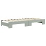 Trundle sofa bed with light gray velvet mattress 80x200 cm by vidaXL, Beds and slatted bases - Ref: Foro24-3196708, Price: 43...