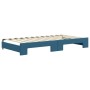 Sofá cama nido con colchón terciopelo azul 100x200 cm de vidaXL, Camas y somieres - Ref: Foro24-3196721, Precio: 443,91 €, De...