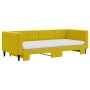 Sofá cama nido con colchón terciopelo amarillo 90x200 cm de vidaXL, Camas y somieres - Ref: Foro24-3196720, Precio: 478,64 €,...