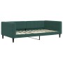 Trundle sofa bed with dark green velvet mattress 100x200 cm by vidaXL, Beds and slatted bases - Ref: Foro24-3196724, Price: 4...