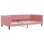 Sofá cama nido con colchón terciopelo rosa 100x200 cm de vidaXL, Camas y somieres - Ref: Foro24-3196725, Precio: 445,75 €, De...