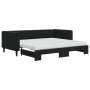 Sofá cama nido con colchón terciopelo negro 90x190 cm de vidaXL, Camas y somieres - Ref: Foro24-3196730, Precio: 467,99 €, De...