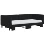 Sofá cama nido con colchón terciopelo negro 90x190 cm de vidaXL, Camas y somieres - Ref: Foro24-3196730, Precio: 467,99 €, De...