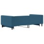 Blue velvet trundle sofa bed 100x200 cm by vidaXL, Beds and slatted bases - Ref: Foro24-3196697, Price: 280,32 €, Discount: %