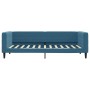 Blue velvet trundle sofa bed 100x200 cm by vidaXL, Beds and slatted bases - Ref: Foro24-3196697, Price: 280,32 €, Discount: %