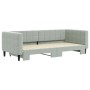 Sofá cama nido terciopelo gris claro 90x200 cm de vidaXL, Camas y somieres - Ref: Foro24-3196691, Precio: 339,60 €, Descuento: %