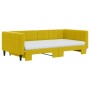 Trundle sofa bed with yellow velvet mattress 100x200 cm by vidaXL, Beds and slatted bases - Ref: Foro24-3196727, Price: 512,0...