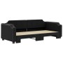 Black fabric trundle sofa bed 90x200 cm by vidaXL, Beds and slatted bases - Ref: Foro24-3197636, Price: 283,29 €, Discount: %