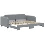 Sofá cama nido tela gris claro 100x200 cm de vidaXL, Camas y somieres - Ref: Foro24-3197639, Precio: 323,81 €, Descuento: %