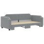 Sofá cama nido tela gris claro 100x200 cm de vidaXL, Camas y somieres - Ref: Foro24-3197639, Precio: 323,81 €, Descuento: %