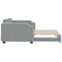 Sofá cama nido tela gris claro 100x200 cm de vidaXL, Camas y somieres - Ref: Foro24-3197639, Precio: 323,81 €, Descuento: %