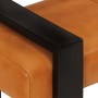 Black and brown genuine goatskin bench 110 cm by vidaXL, Dining and kitchen benches - Ref: Foro24-342210, Price: 152,24 €, Di...