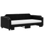 Trundle sofa bed with black fabric mattress 80x200 cm by vidaXL, Beds and slatted bases - Ref: Foro24-3197649, Price: 423,16 ...