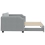 Sofá cama nido tela gris claro 90x190 cm de vidaXL, Camas y somieres - Ref: Foro24-3197644, Precio: 277,01 €, Descuento: %