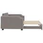 Sofá cama nido tela gris taupe 100x200 cm de vidaXL, Camas y somieres - Ref: Foro24-3197642, Precio: 292,82 €, Descuento: %