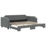 Sofá cama nido tela gris oscuro 90x200 cm de vidaXL, Camas y somieres - Ref: Foro24-3197635, Precio: 282,52 €, Descuento: %