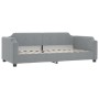 Trundle sofa bed with light gray fabric mattress 100x200 cm by vidaXL, Beds and slatted bases - Ref: Foro24-3197657, Price: 5...