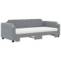 Sofá cama nido con colchón tela gris claro 90x200 cm de vidaXL, Camas y somieres - Ref: Foro24-3197652, Precio: 478,36 €, Des...