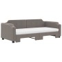 Sofá cama nido con colchón tela gris taupe 100x200 cm de vidaXL, Camas y somieres - Ref: Foro24-3197660, Precio: 469,99 €, De...