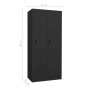 Anthracite gray steel wardrobe 80x50x180 cm by vidaXL, Wardrobes - Ref: Foro24-335969, Price: 252,99 €, Discount: %