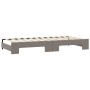 Sofá cama nido con colchón tela gris taupe 90x200 cm de vidaXL, Camas y somieres - Ref: Foro24-3197655, Precio: 449,45 €, Des...