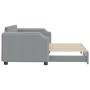 Sofá cama nido tela gris claro 90x200 cm de vidaXL, Camas y somieres - Ref: Foro24-3197634, Precio: 284,89 €, Descuento: %